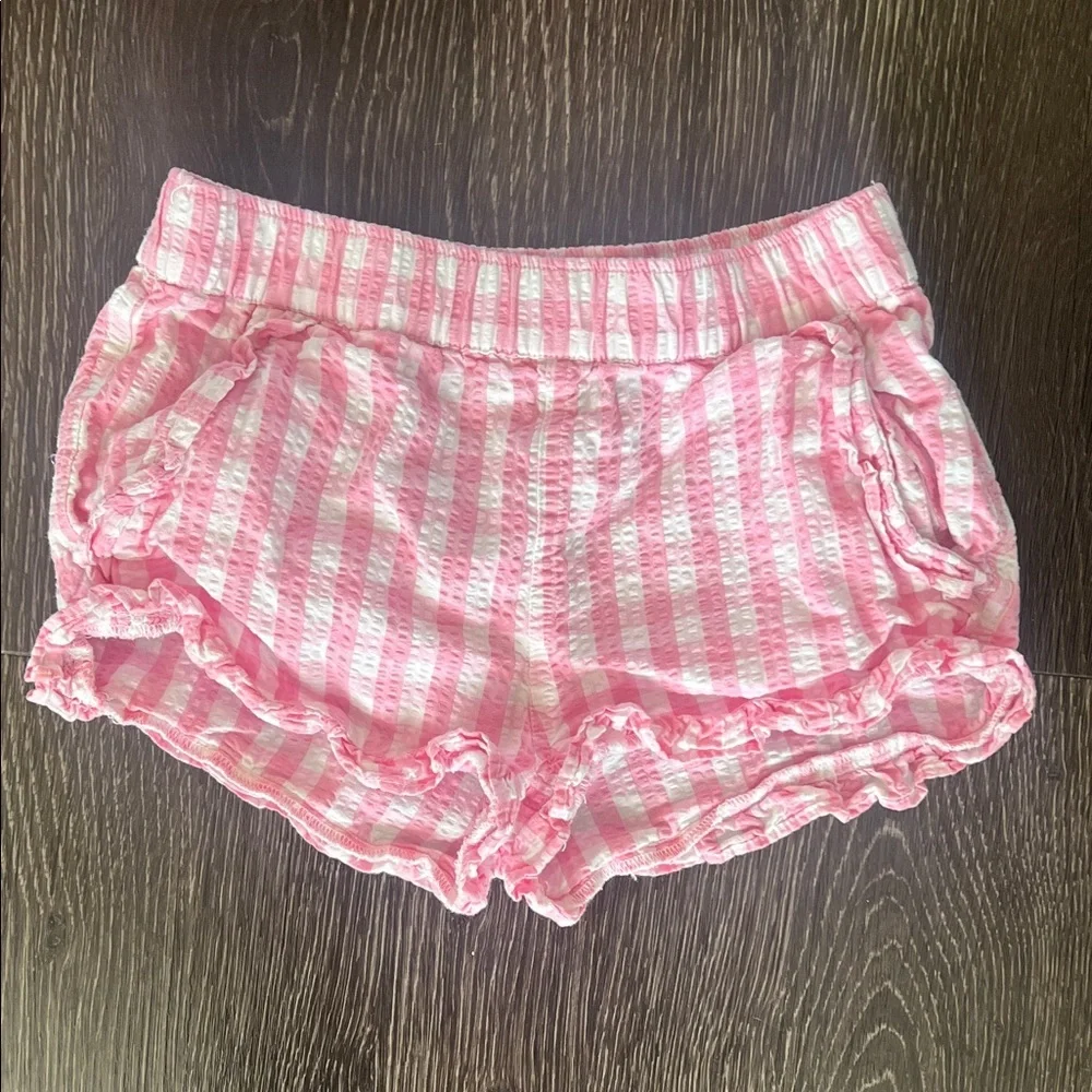 Pink Gingham Girls Crewcuts Shorts